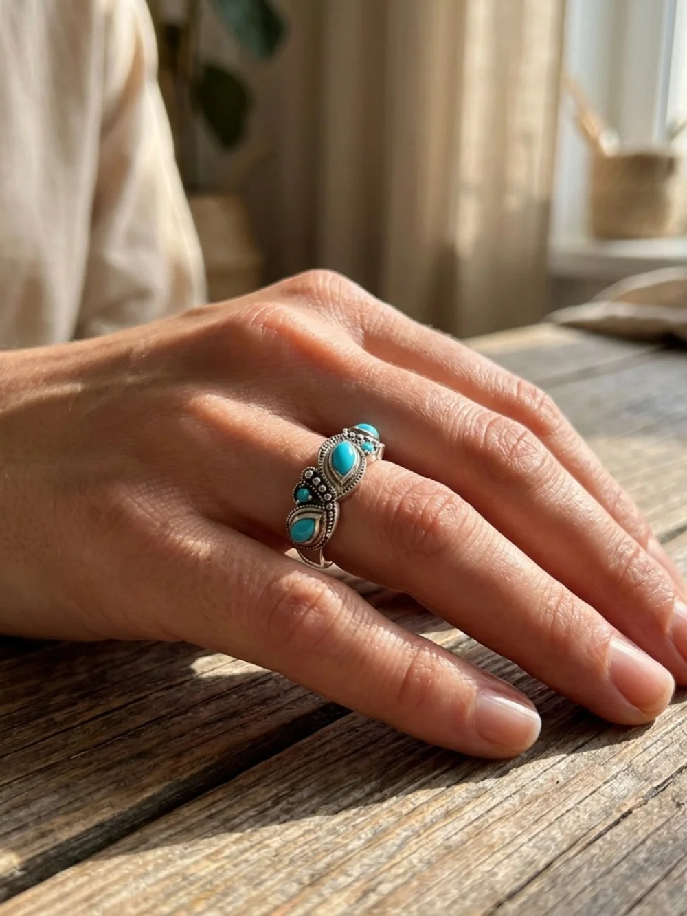 Samuel b sleeping beauty turquoise ring
